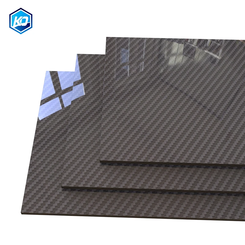 0.25-5MM 95X245mm 3K Surface Twill Matte Glossy Carbon Plate Panel Sheets High Composite Hardness Material  Carbon Fiber Board