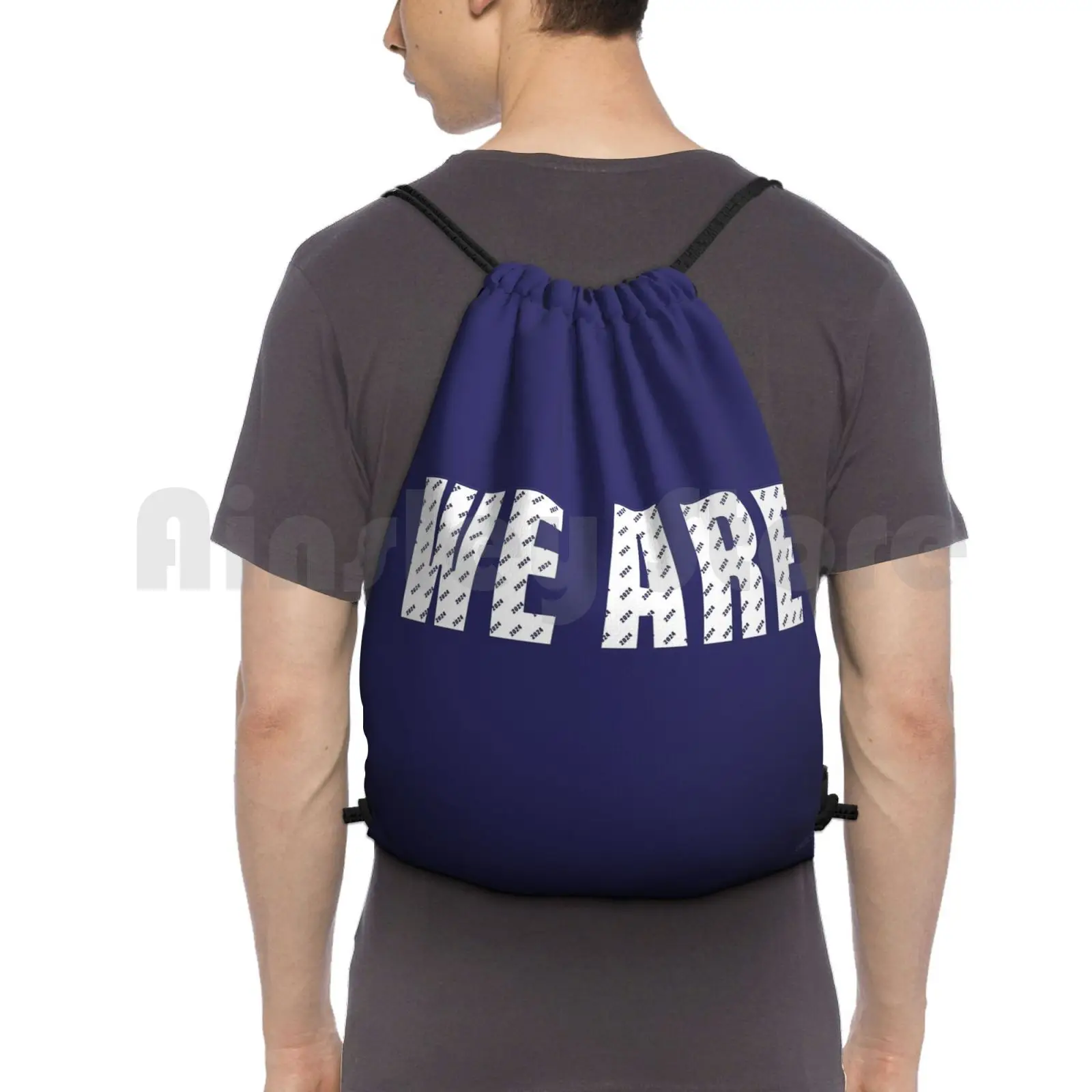 We Are! 2024 Pattern! Backpack Drawstring Bags Gym Bag Waterproof Class Of 2024 Psu 2024 2024 Freshmen Psu 24 24 Nittany