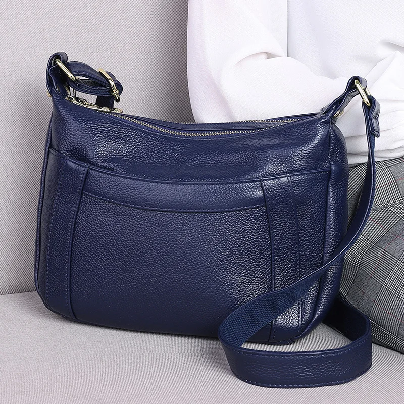 Genuine Leather Shoulder Bag Women\'s Luxury Handbags Designer Fashion Crossbody Bags for Women Messenger Bag Female Tote Purse