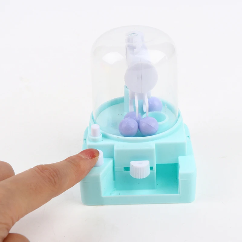 1PC Mini Claw Machine Dolls Balls Catcher Desktop Interactive Toys Children Kids Doll Crane Clip Electronic Catch Machine