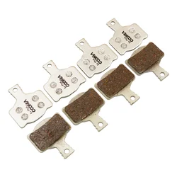 Bicycle Disc Brake Pads for Magura MT2 MT4 MT6 MT8 MTS, 4 Pairs, Ex Plus Improved Resin, Steel Backing