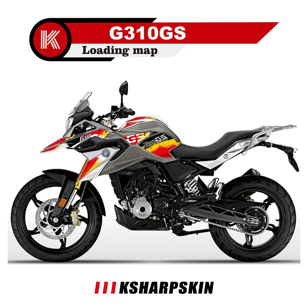 Personalized motorcycle body protection sticker, reflective decal, fairing decoration sticker, suitable for BMW G310GS