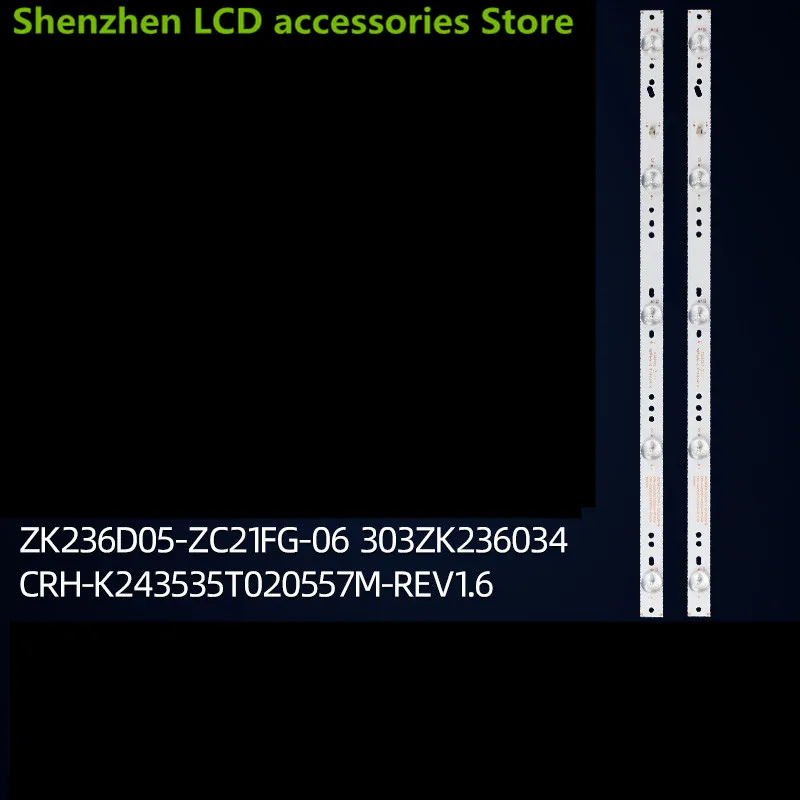Barra de luz para Konka LED24E330C, ZK236D05-ZC21FG-06, 303ZK236034, 5LED, 3V, 440MM, nuevo, 100%