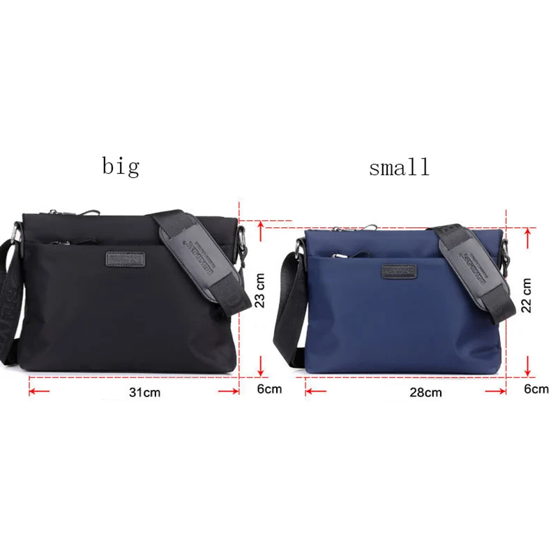 Imagem -06 - Bolsa de Ombro Masculina à Prova Dágua Bolsa Mensageiro com Buraco para Fone de Ouvido e Design de Alta Qualidade Casual