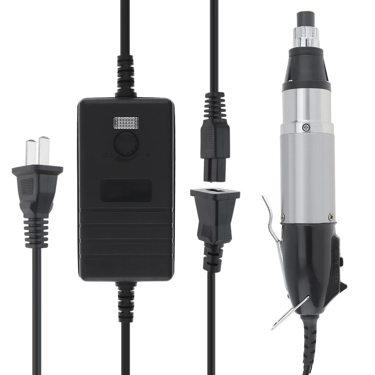 Imagem -03 - Chave de Fenda Elétrica com Adaptador de Voltagem Ajustável e Brocas de Chave de Fenda para Uso Doméstico