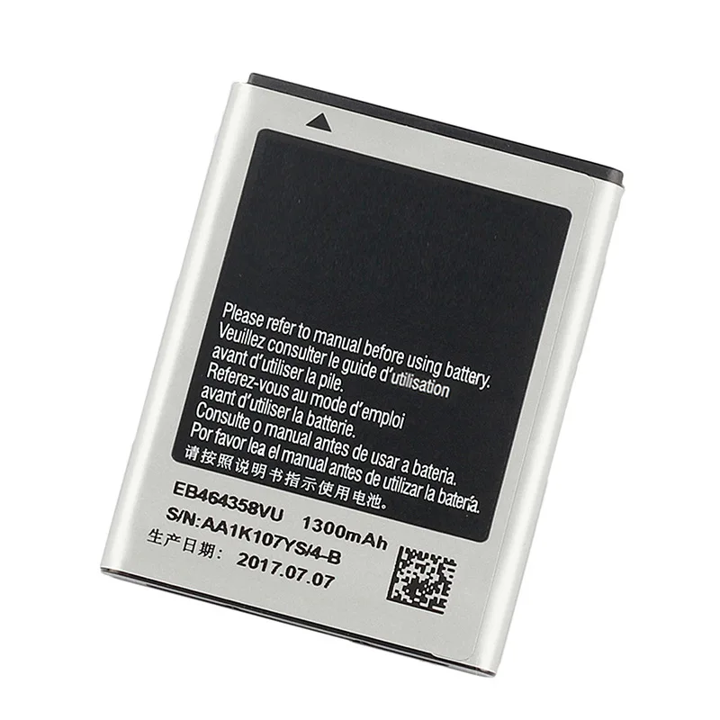 High Quality EB464358VU Battery For Galaxy S7500 S6102E S6802 S6818U S6358 S6500D S6812I GT-S6358 GT-S6310 Battery