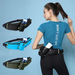 Riñonera deportiva reflectante para hombre y mujer, bolsa de hidratación para correr, Maratón, gimnasio, impermeable, sin botella de agua