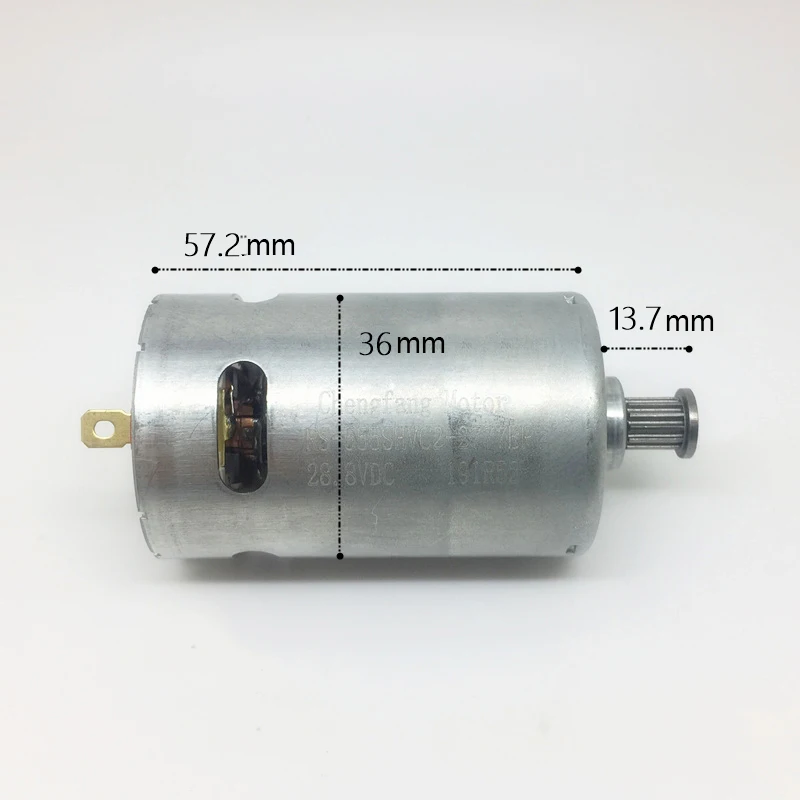 555 Front Ball Bearing DC Motor Strong Magnetic DC 3V-28.8V 12V 24V High Torque  Small Electric Drill Mill Model Car Motor