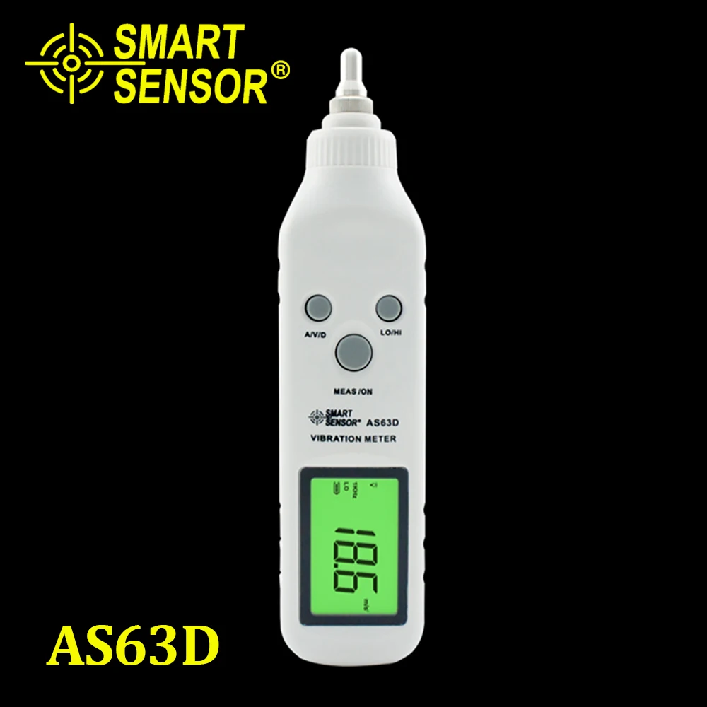 Smart Sensor AS63D Pocket Vibrometer Tester Gauge Analyzer Measure Precision sensitivity Accelerometers Pen Vibration Meter