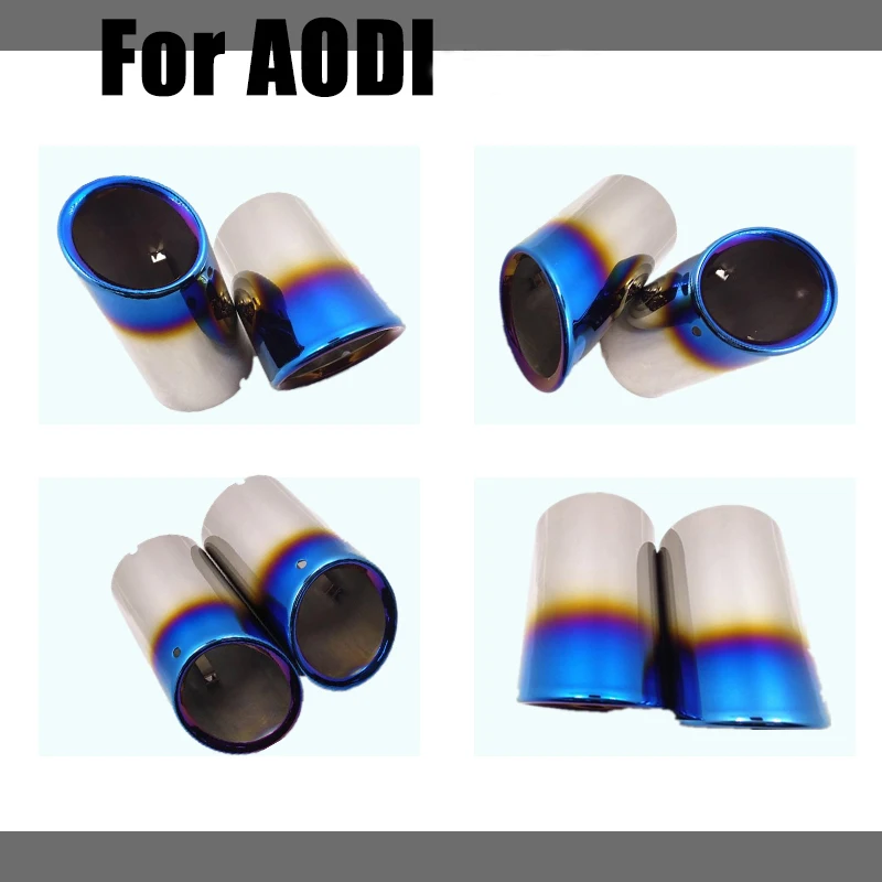 

For audi A1 A3 A4L Q5 Muffler Exhaust auto accessories Tail Throat Liner pipe car shape exhaust tail pipe muffler tail end univ