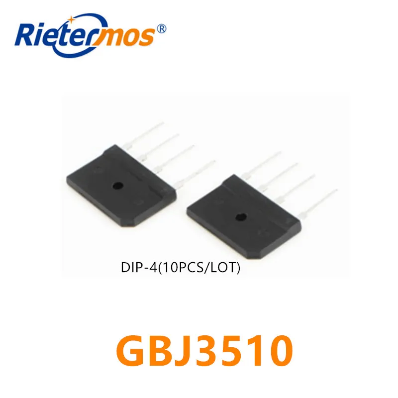 10PCS GBJ3510 35A 1000V DIP-4 HIGH QUALITY