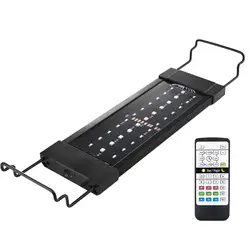 11W Planted Aquarium LED Lighting Fish Tank Light with Remote Controller Extendable Brackets 24/7 Automated RGB Aquarium Lights