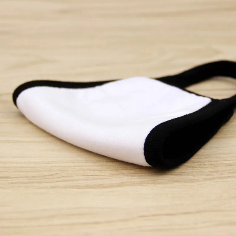Masque facial anti-poussière en coton noir, 1 pièce, bavette qualifiée ale réutilisable, lavable, avec expression de dessin animé, anti-Kpop ours