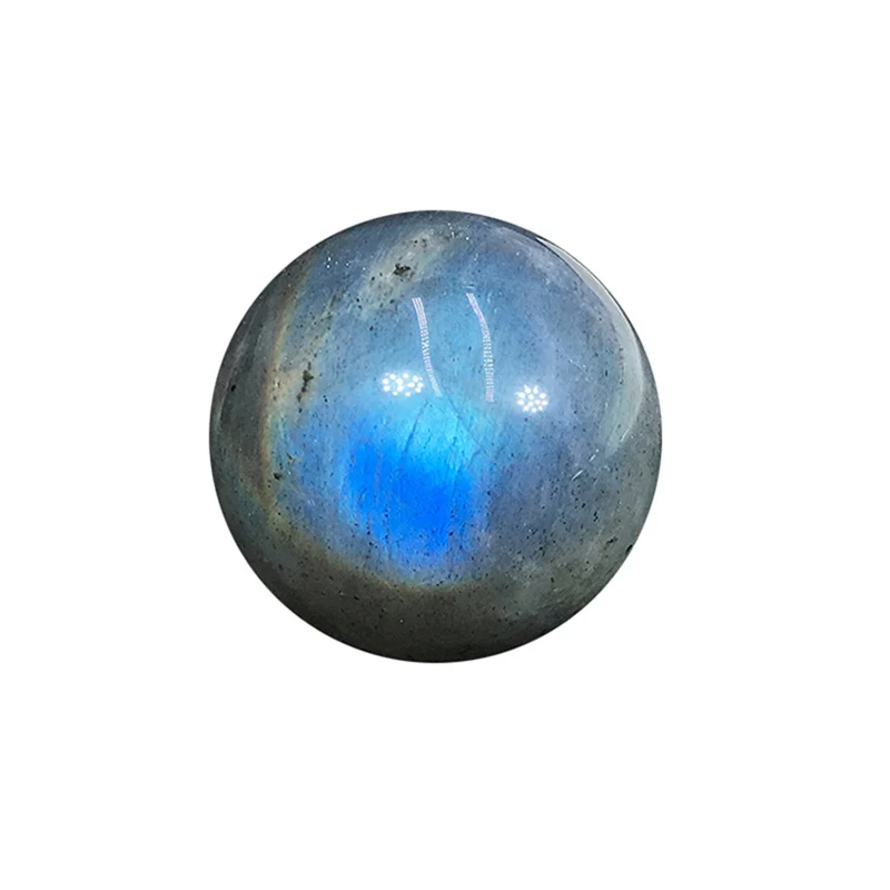 1pc Labradorite Ball Natural Polished Labradorite Natural Stone Sphere Healing Crystals Gemstone Glossy Stone Room Decor