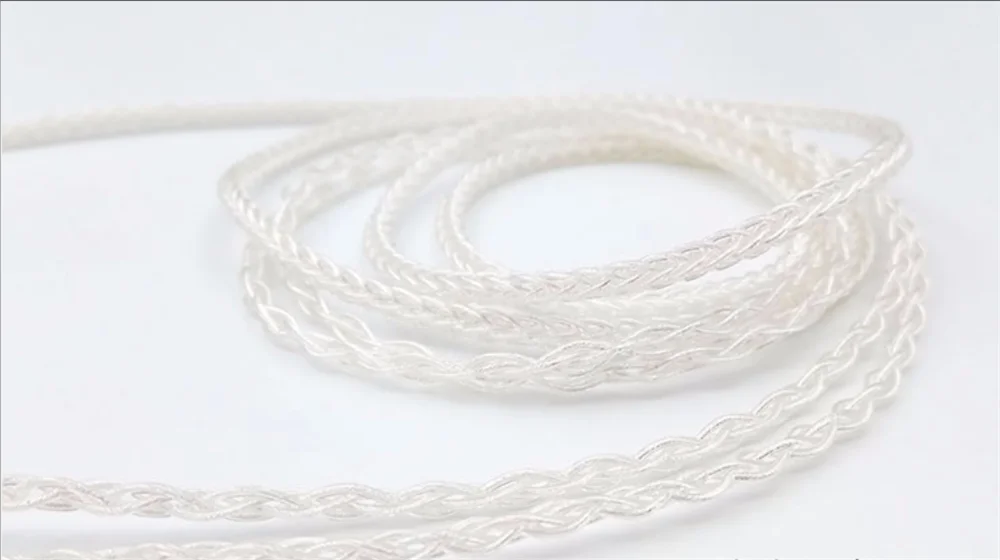 8-кратный монокристаллический медный посеребренный провод, провод для наушников «сделай сам», 1,2 метра