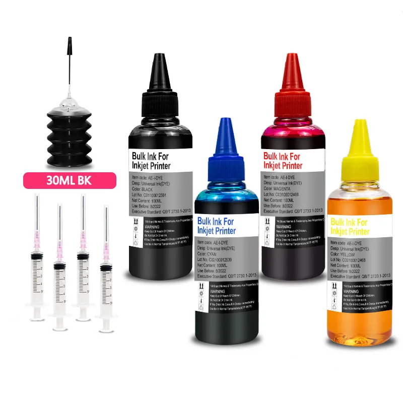 For HP 301 302 304 305 Xl Printer Ink Deskjet 2540 2050 2510 2620 2630 2632 5030 5020 3720 3730 Dye ink Refill kit