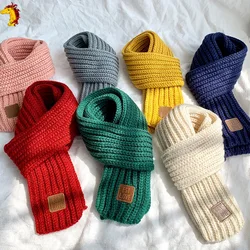 Bufanda de invierno para niños, abrigo de cuello para niño y niña, abrigo de cuello de lana cálida para bebé, cuello de punto para bebé de otoño