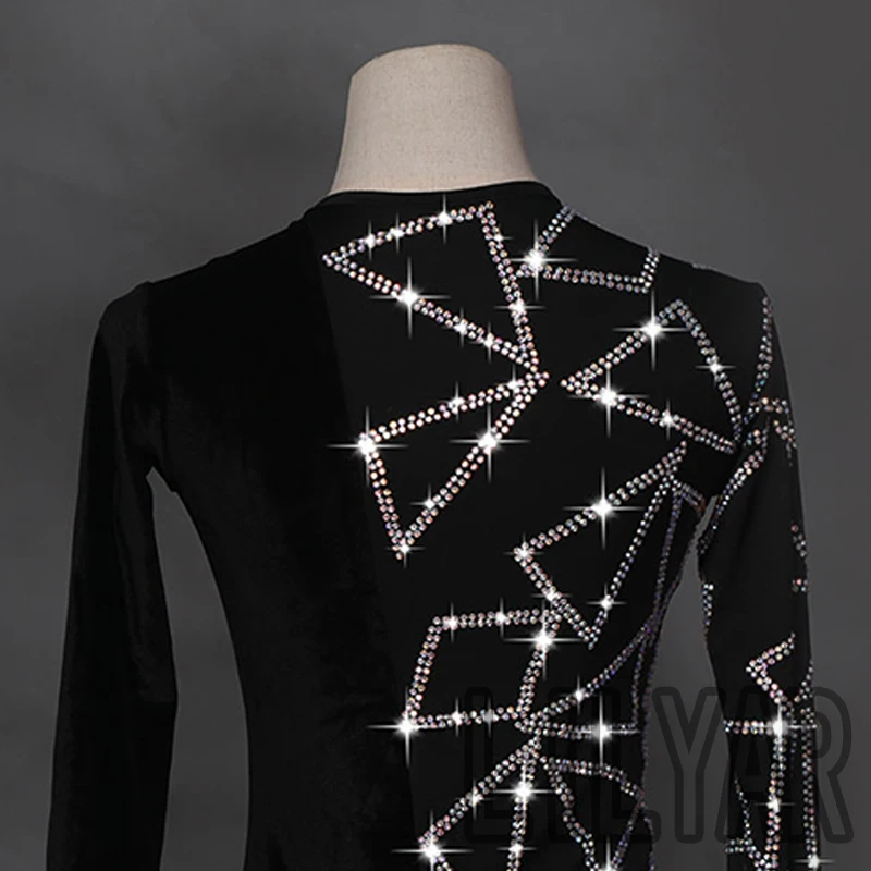 Latin Dance Top Latin Dancing Shirts Adult Kids Competition Performance Wear Salsa Square Professional Practice Clothing