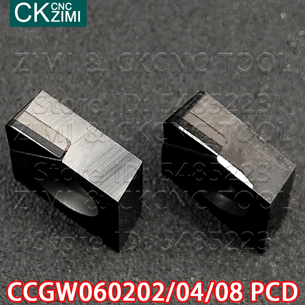 CCMT CCGW060202 PCD CCGW060204 PCD CCMT CCGW060208 PCD Dimamond PCD CNC вставки токарные режущие инструменты CCMT CCGW 0602 для алюминия