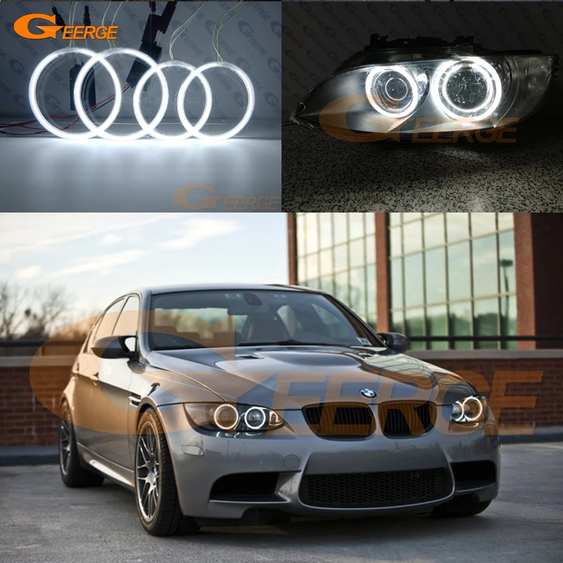 

Для BMW 3 серии E90 E91 E92 E93 M3 2007-2013 ксеноновые фары отличные ультра яркие CCFL ангельские глазки Halo кольца комплект