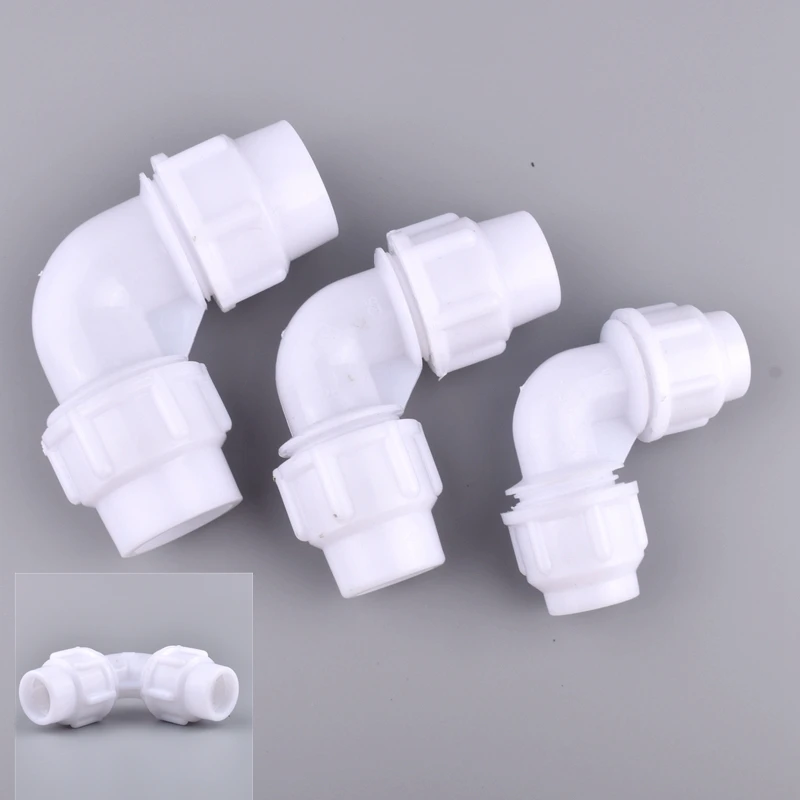 20/25/32 mm PE Elbow Quick Connector, Agricultural Irrigation System Tube Joint Greenhouse Garden Watering Water Pipe Fittings