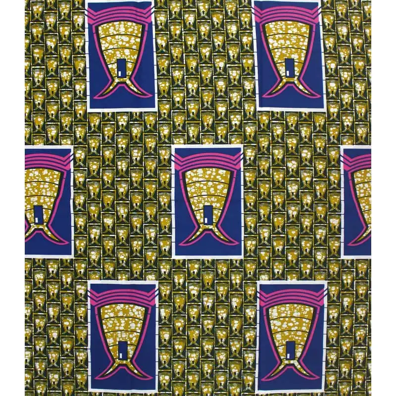 High Quality Real Veritable African Wax Fabric Nigeria Prints Fabric Tissu Wax 100% Cotton Ankara Wax