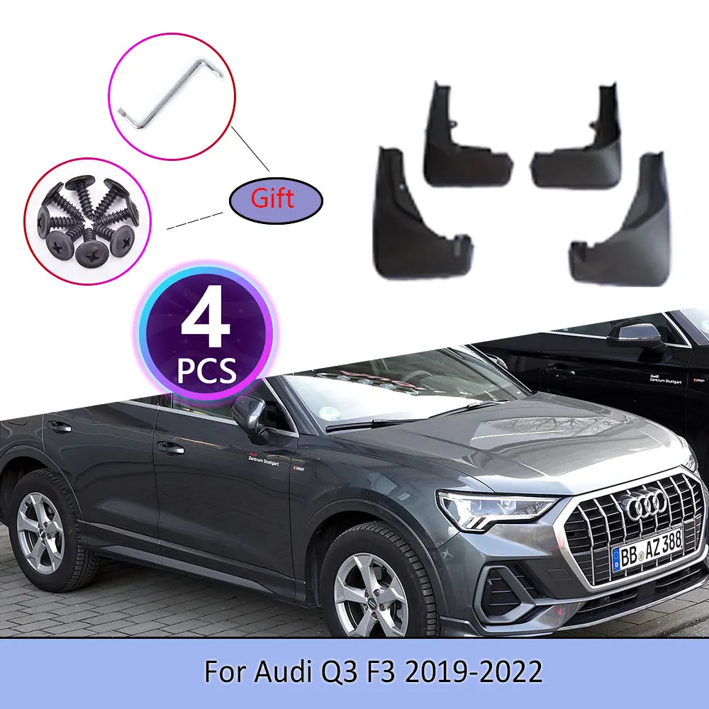 

4 шт., пластиковые Брызговики для Audi Q3 F3 2019 ~ 2022