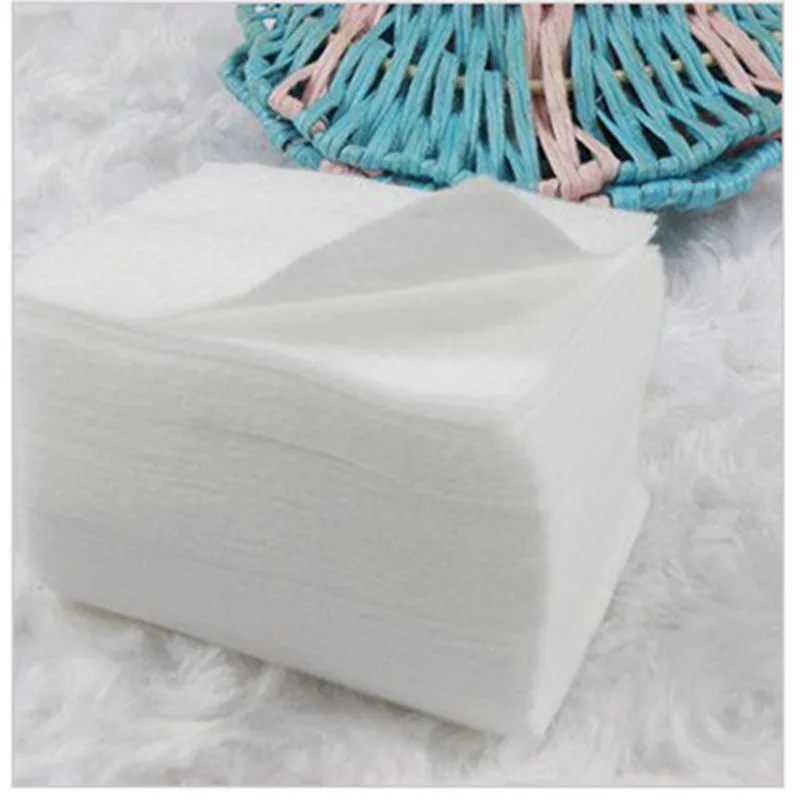 100 Pcs-Pluizende Doekjes Nagellak Remover Wraps Cutton Pads Manicure Pedicure Gel Nagellak Remover