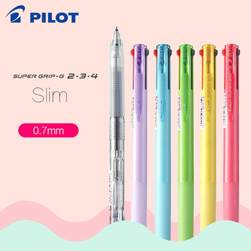 1pcs Japan PILOT BKSG-25 Multifunction Ballpoint Pen Signature Pen 2/3/4 Color Smooth Large Capacity Office Student 0.7mm