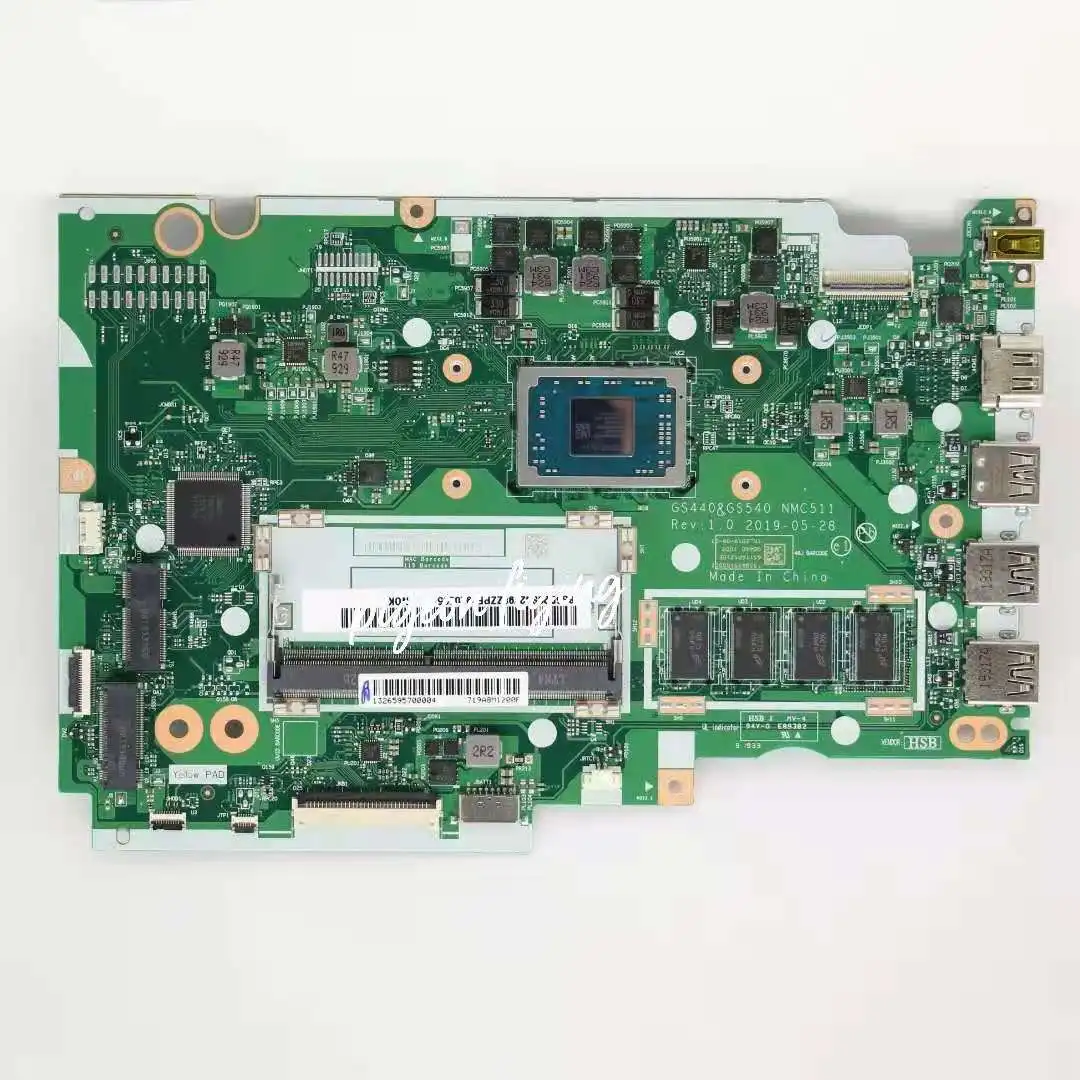 GS440&GS540 NM-C511 for Lenovo Ideapad S145-14API Laptop Motherboard 81UV CPU:R3-3200U UAM RAM:4G FRU:5B20S42798 5B20S42786