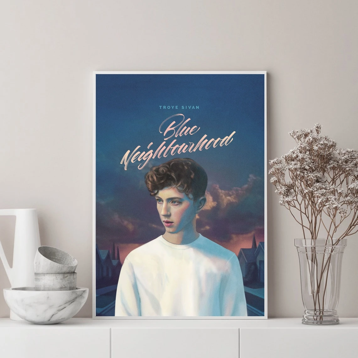 Troy Sivan Blue Neignburnod Music Album Poster Singer Music Star Canvas Photo Art Poster Print