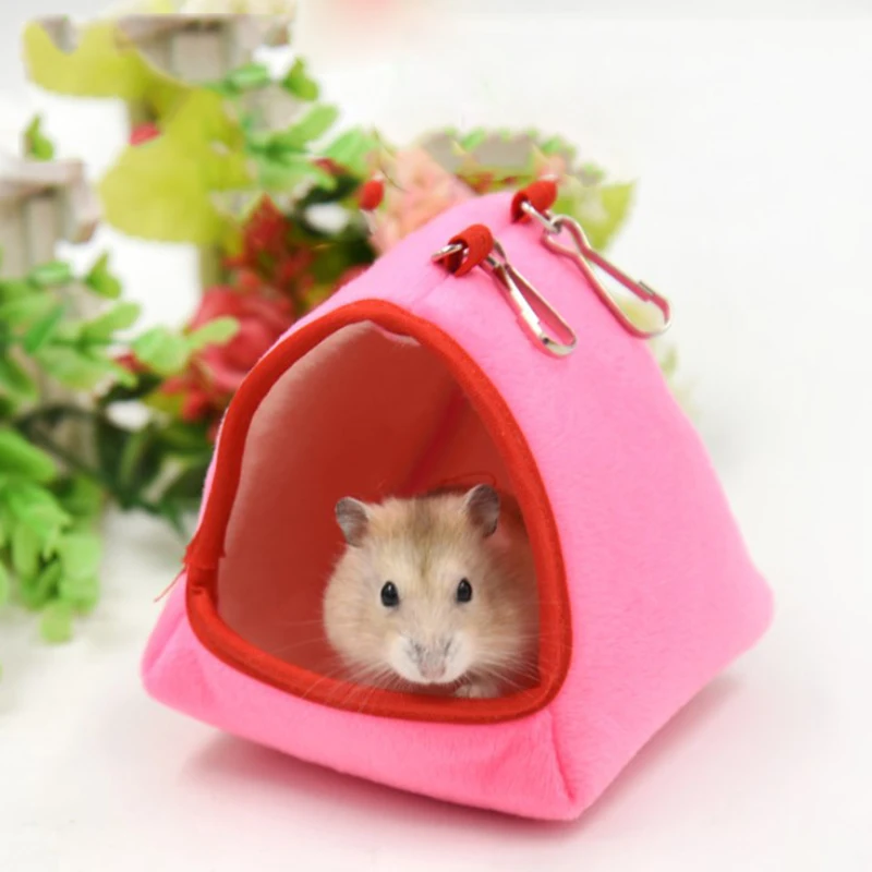 Hamster Hanging House Hammock Cotton Cage Sleeping Nest Pet Bed Rat Hamster Toys Cage Swing Small Pet Hamster Accessories