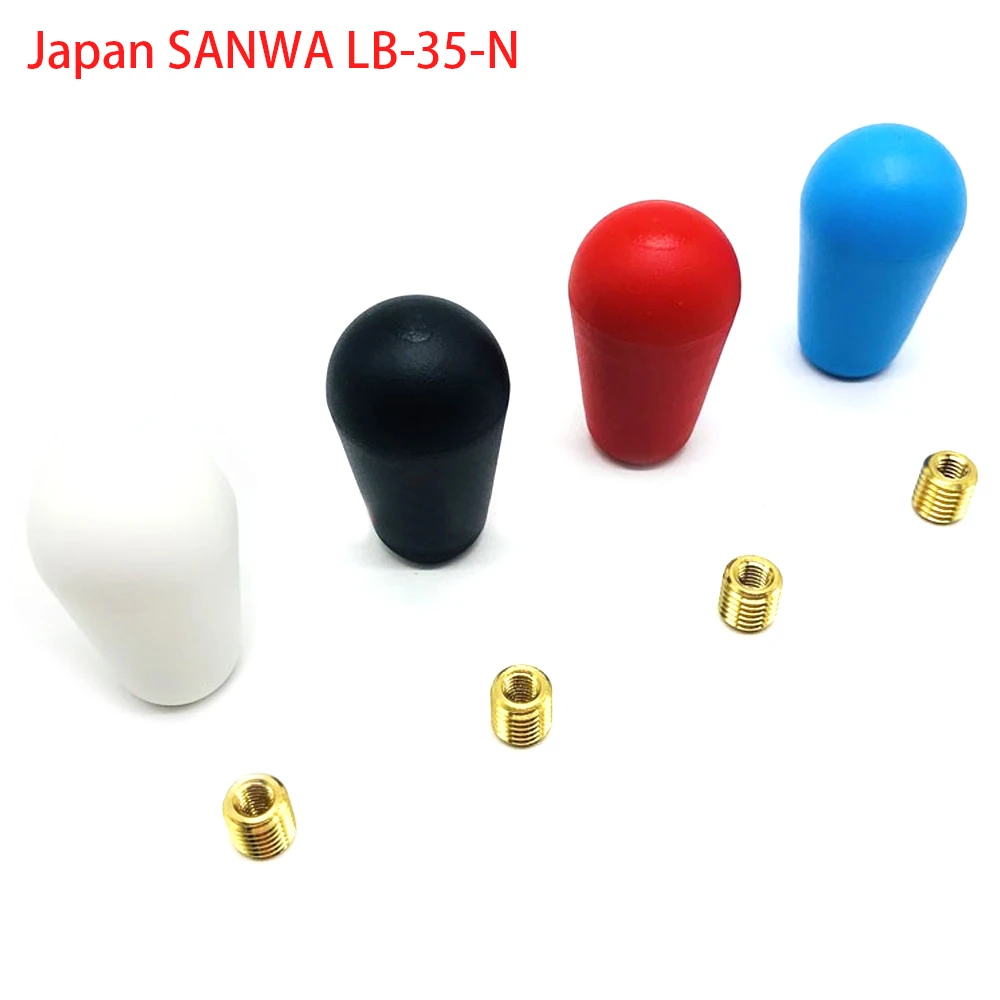 1 PCS JAPAN Original SANWA JOYSTICK Top Ball LB-35-N Oval Balltop American Style Baton Knob For Arcade Game Machine Accessories