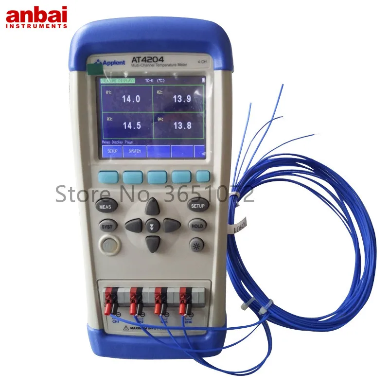 Anbai AT4208/AT4204/AT4202 Multi-kanal Temperatur Datenlogger mit 3,5 Zoll TFT-LCD Display