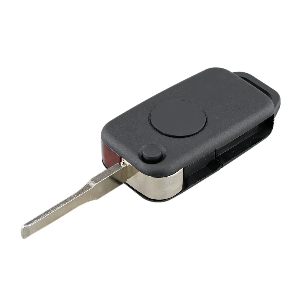 QWMEND – coque de clé télécommande de voiture intelligente, 1 bouton, pour Mercedes Benz W168 W124 W202 1984-2004 A C E