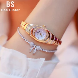 Women Watches Luxury Brand Dress Casual Quartz Small Dial Ladies Wrist Watches Rhinestone Rose Gold Watches for Women Dropship