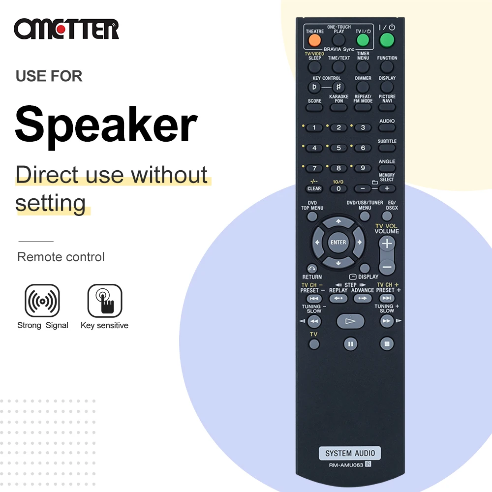 Mới RM-AMU063 Cho Sony Hệ Thống Âm Thanh Nhà Điều Khiển Từ Xa Cho CMT-DH40R HCD-DH40R Fernbedienung