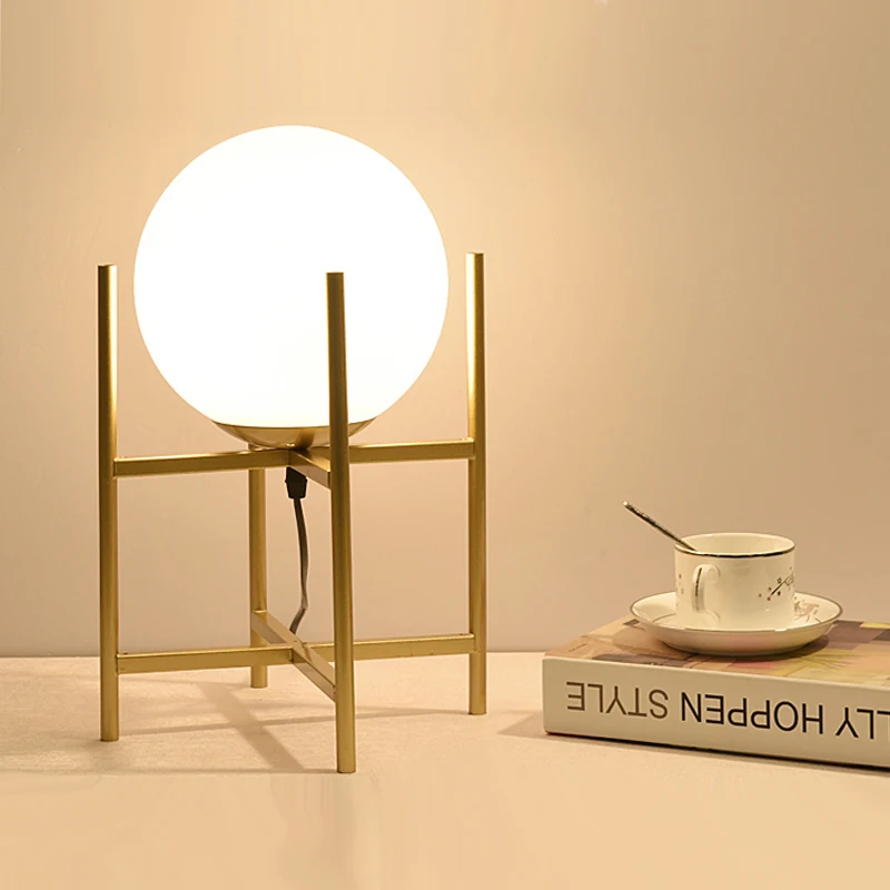 Creative Round Moon Bedside Lamp For a Minimalist Ambiance For Bedroom Living Room