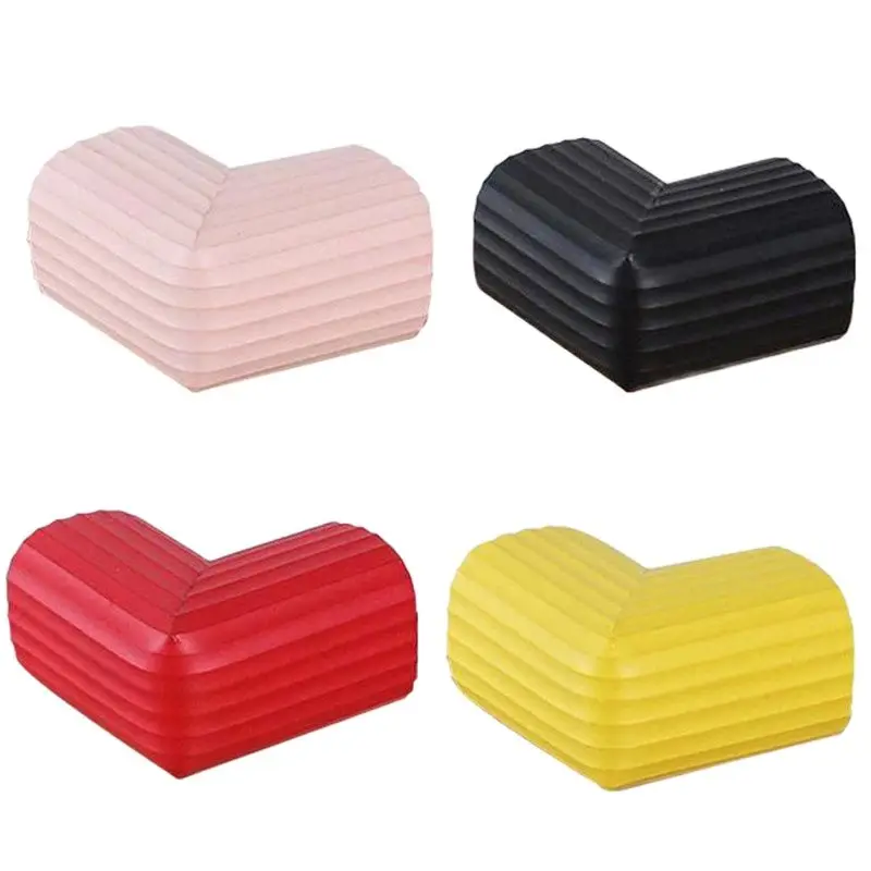 10pcs/Lot Stripe Anti Collision Table Anglehe Candy Colors Baby Thick L-shaped Artifact