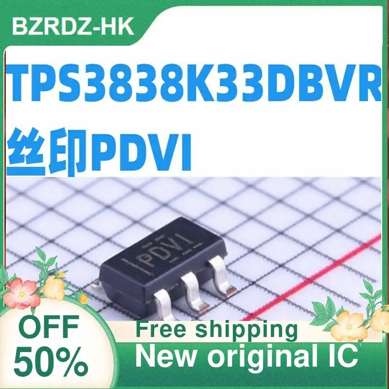 5PCS TPS3838K33DBVR PDVI SOT23-5 New original IC