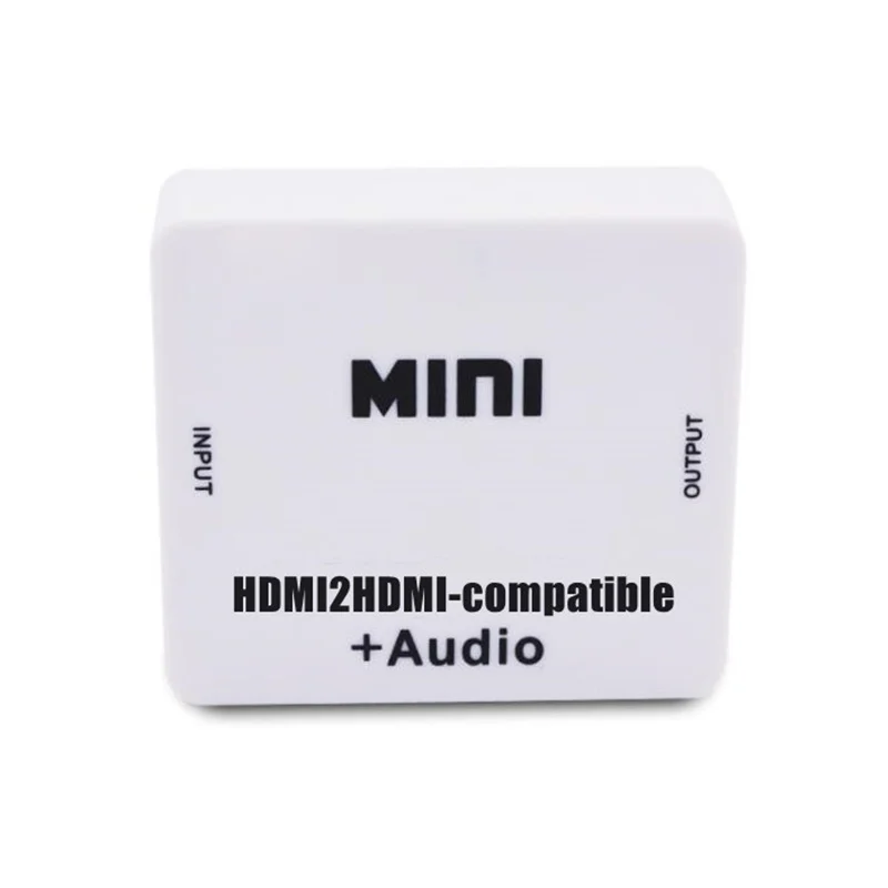 1080P HD MINI HDMI-compatible to HDMI-compatible+AUDIO Video Converter Decoder Adapter Remove HDCP KEY Agreement Audio Separator