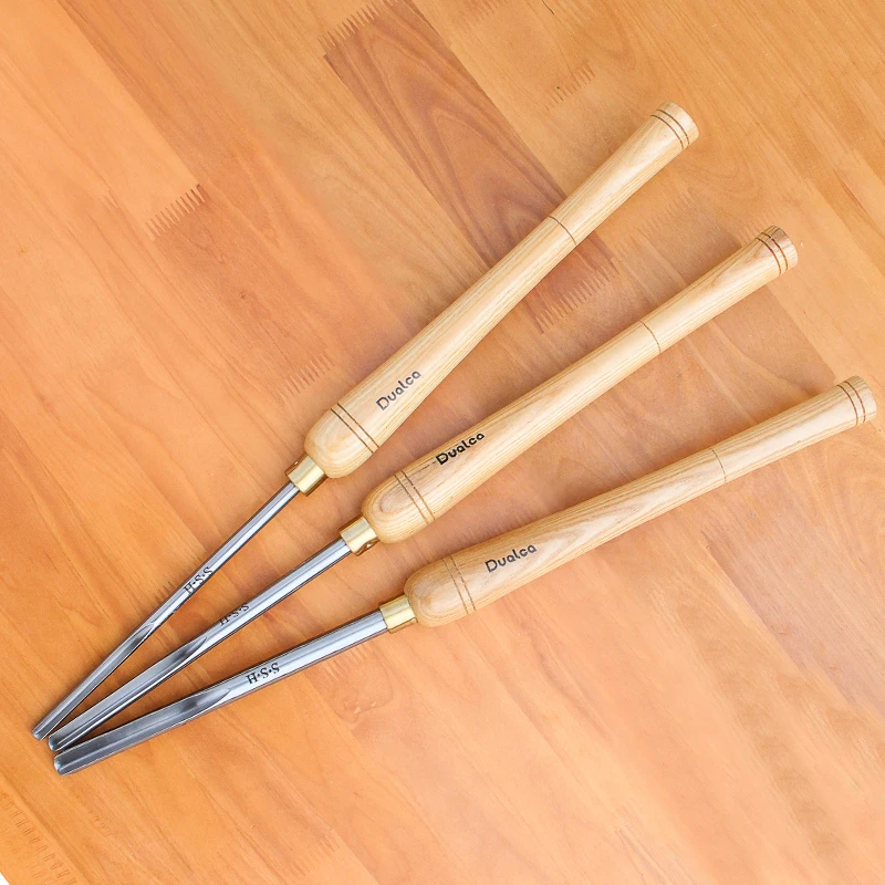 New 3 Size HSS Bowl Gouge Set Wood Lathe Turning HSS Woodturning Woodworking A2001 A2002  A2003