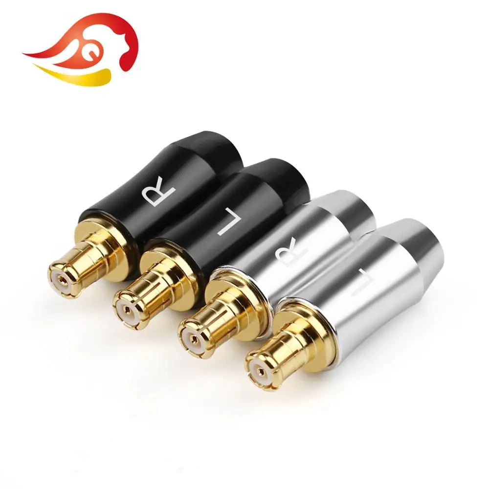 QYFANG 1Pair Earphone Pin For ATH-CKS1100 LS400 LS300 E40 E50 E70 HiFi Headset Metal Adapter a2dc Plug Audio Jack Wire Connector