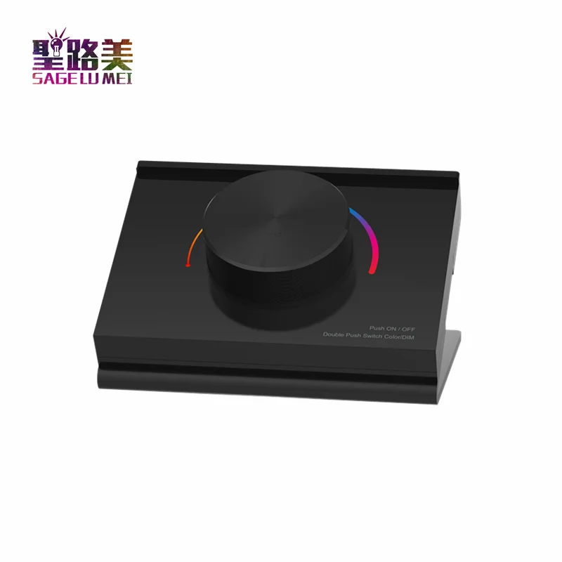 RK1, RK2, RK3 Desk Mount Rotary Panel RF Remote Controller 1zone dimming / cct / RGB for single color, dual color or RGB light