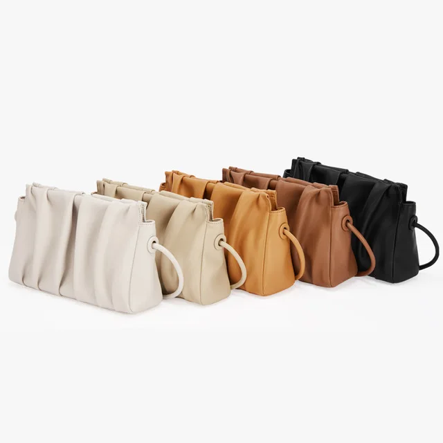 New Arrivals Genuine Leather Pouch Cloud Bag Fashion Women Clutch Bag Designer Ladies Crossbody Shoulder Bag Top Quality Handbag