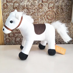 Giocattoli di peluche per bambini per regalo di compleanno di natale simulazione simpatico cartone animato cavallo bianco giocattolo farcito per bambini