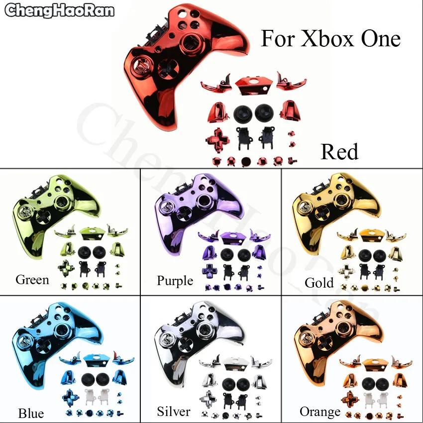 

ChengHaoRan 7 Colors For XBox One Controller Fashion Front Top Handle Housing Shell Faceplate Case Cover+button