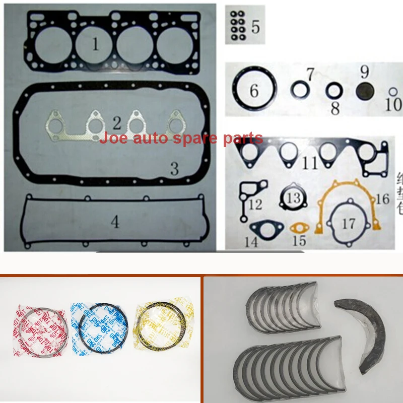 

R2 Full gasket kit crankshaft connecting rod bearing piston ring for Mazda 323/626/E2200/Premacy CP/B2200 Bongo 2.0 2.2 D