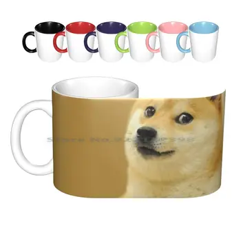 Doge Wow 세라믹 머그잔 커피 컵 Milk Tea Mug Doge Wow Meme 신제품 매우 나무 껍질 Doggo Dog Cool Yolo Kids Children Laugh Funny