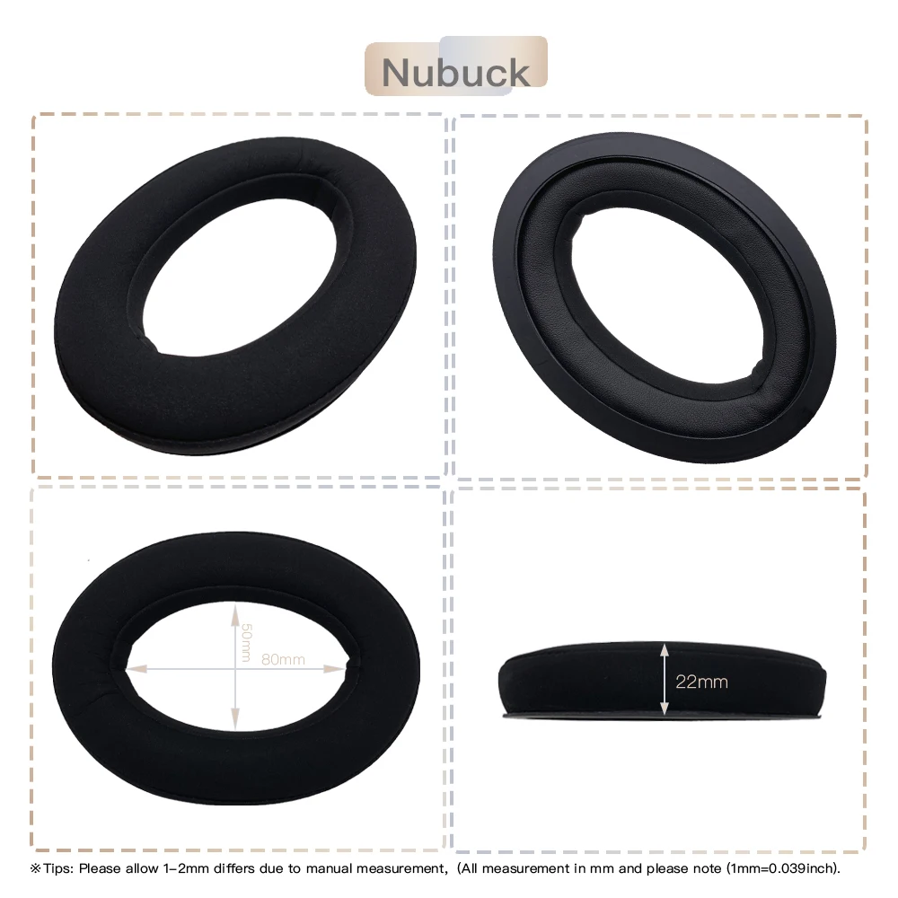 EarTlogis Velvet Replacement Ear Pads for Sennheiser HD380, HD 380 PRO PC350 PC 350 Headset Parts Bumper Headband Earmuff